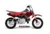 Honda CRF50 Dirt Bike Graphic Kit - 2004-2024 Skulls and Hammers Red
