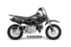 Honda CRF50 Dirt Bike Graphic Kit - 2004-2024 Skulls and Hammers SIlver