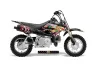 Honda CRF50 Dirt Bike Graphic Kit - 2004-2024 Vegas Baller Black