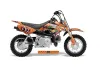 Honda CRF50 Dirt Bike Graphic Kit - 2004-2024 Vegas Baller Orange