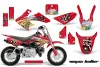 Honda CRF50 Dirt Bike Graphic Kit - 2004-2024 Vegas Baller Red
