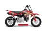 Honda CRF50 Dirt Bike Graphic Kit - 2004-2024 Vegas Baller Red