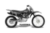 Honda CRF70 Dirt Bike Graphic Kit - 2004-2015 Skulls and Hammers SIlver
