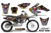 Honda CRF80 Dirt Bike Graphic Kit - 2004-2010 Ed Hardy - Love Kills Black