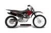 Honda CRF80 Dirt Bike Graphic Kit - 2004-2010 Silver Star - Reloaded Red