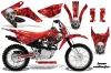 Honda CRF80 Dirt Bike Graphic Kit - 2011-2016 Bone Collector Red