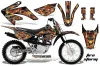 Honda CRF80 Dirt Bike Graphic Kit - 2011-2016 Firestorm Black