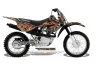 Honda CRF80 Dirt Bike Graphic Kit - 2011-2016 Firestorm Black