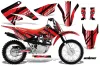 Honda CRF80 Dirt Bike Graphic Kit - 2011-2016 In Line Red