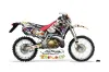 Honda CRM 250 AR Dirt Bike Graphic Kit - 1989-1999 Ed Hardy - Love Kills White