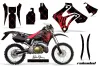 Honda CRM 250 AR Dirt Bike Graphic Kit - 1989-1999 Silver Star - Reloaded Red