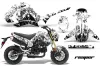 Honda Grom 125 Dirt Bike Graphic Kit - 2013-2016 Reaper White
