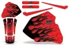 Honda XR100 Dirt Bike Graphic Kit - 1985-2000 Diamond Flames Red