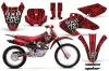 Honda XR100 Dirt Bike Graphic Kit - 2001-2003 Widow Maker Red