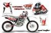 Honda XR400 Dirt Bike Graphic Kit - 1996-2004 Mad Hatter White
