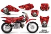 Honda XR50 Dirt Bike Graphic Kit - 2000-2003 Bone Collector Red