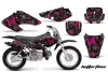 Honda XR50 Dirt Bike Graphic Kit - 2000-2003 Butterfly Pink