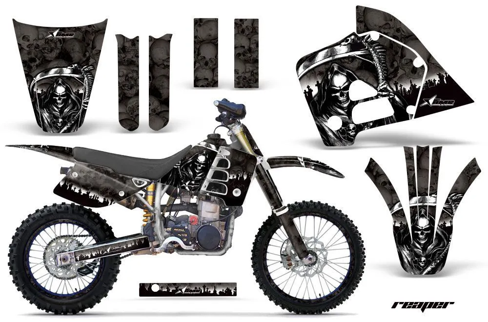 Husaberg FC 501 Dirt Bike Graphic Kit - 1997-1999 Reaper Black