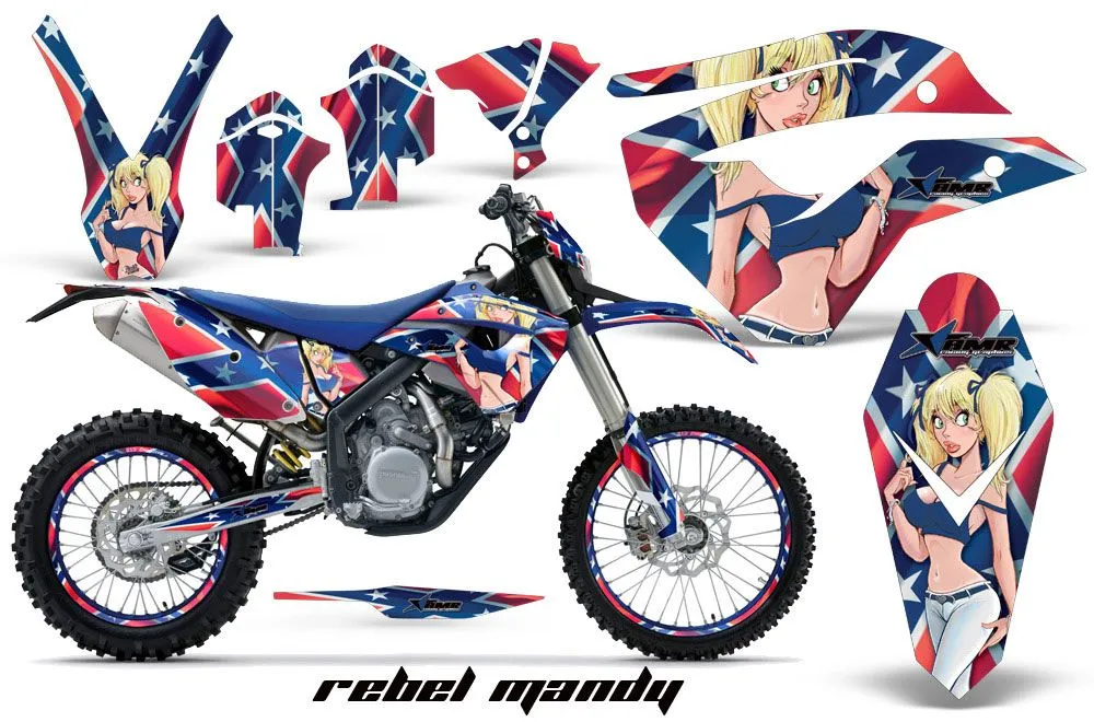 Husaberg FS / FE 450 Dirt Bike Graphic Kit - 2009-2012 Rebel Mandy