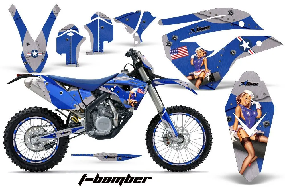 Husaberg FS / FE 670 Dirt Bike Graphic Kit - 2009-2012 T Bomber Blue
