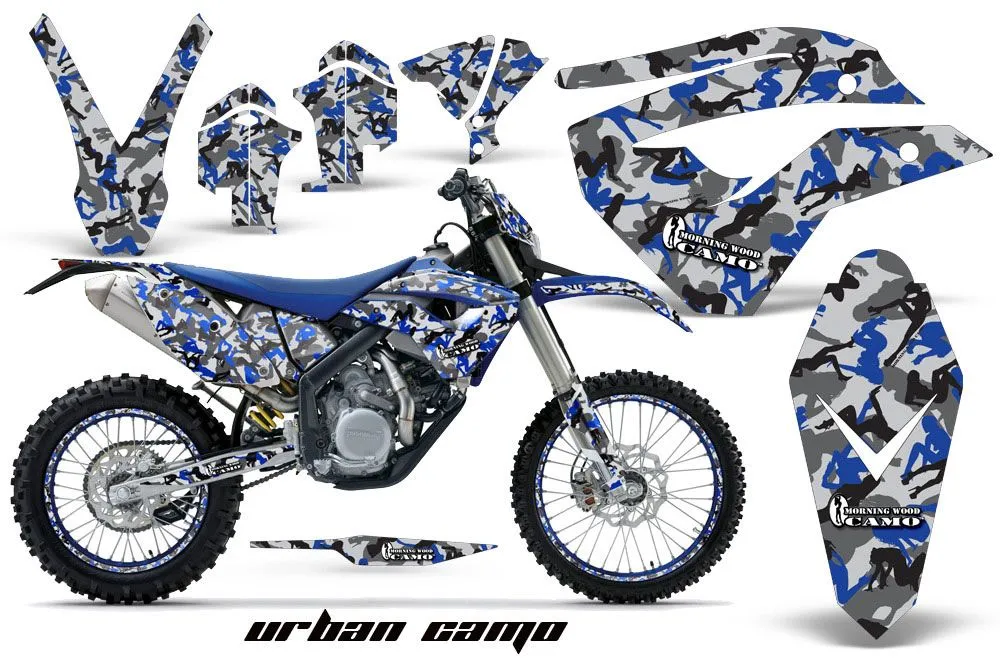 Husaberg FS / FE 670 Dirt Bike Graphic Kit - 2009-2012 Urban Camo Blue