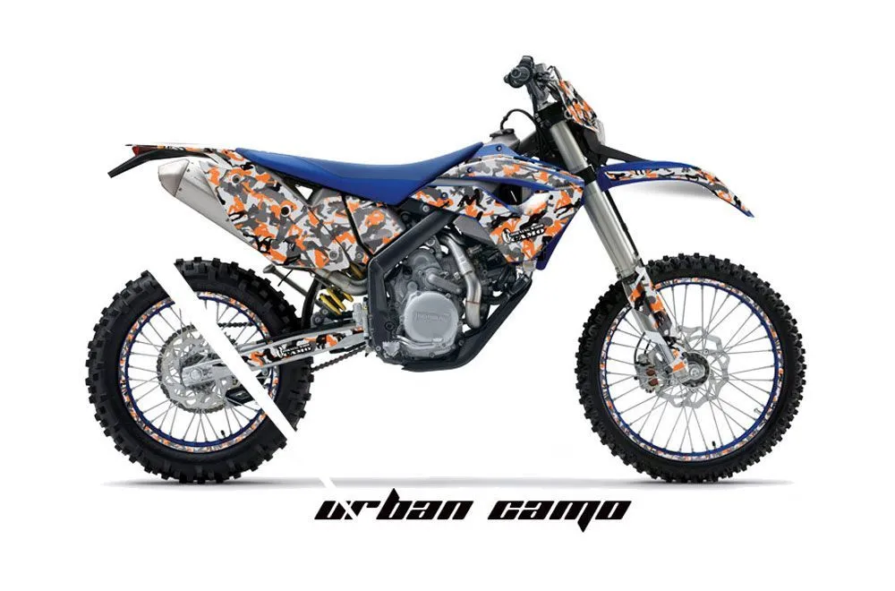Husaberg FS / FE 670 Dirt Bike Graphic Kit - 2009-2012 Urban Camo Orange
