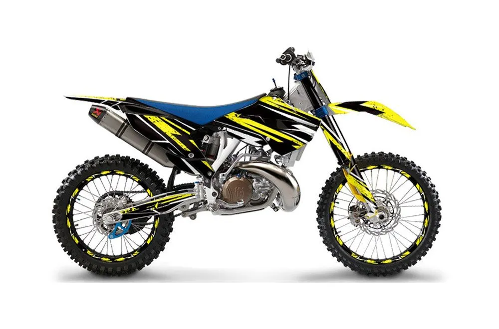 Husaberg TC / FC 250 Dirt Bike Graphic Kit - 2013-2014 Attack Yellow
