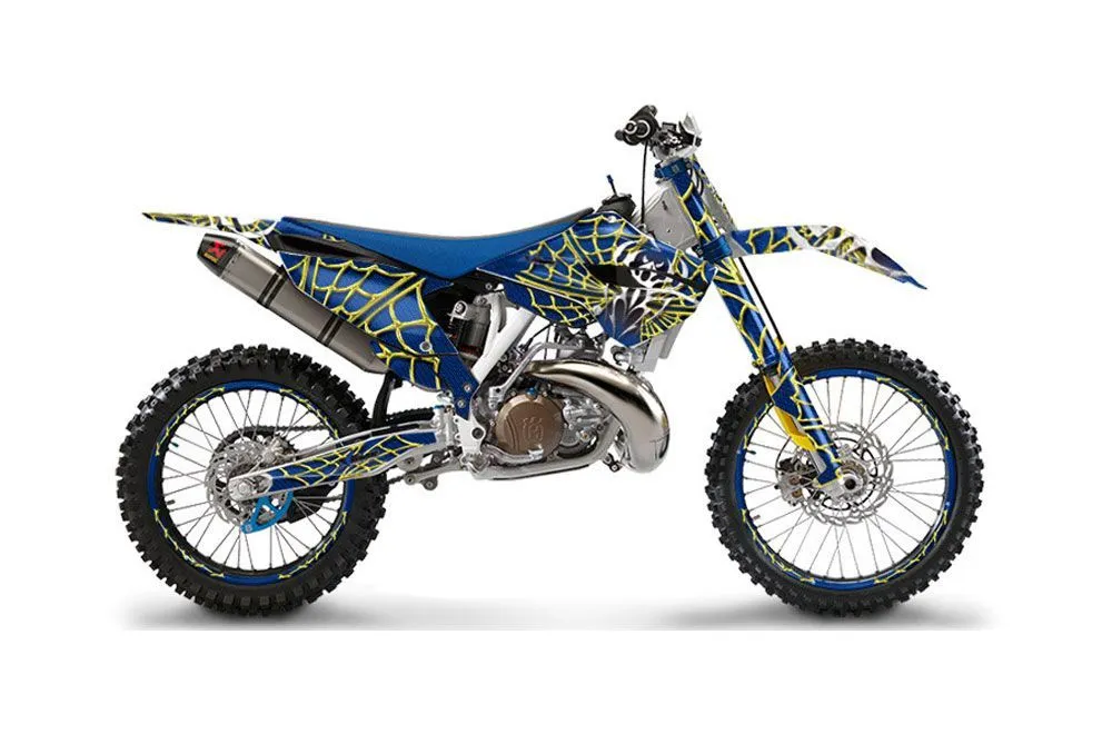 Husaberg TC / FC 250 Dirt Bike Graphic Kit - 2013-2014 Widow Maker Yellow