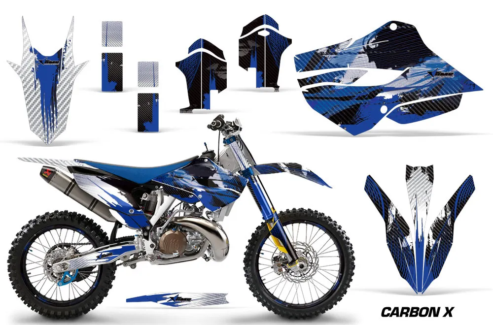 Husaberg TC / FC 300 Dirt Bike Graphic Kit - 2013-2014 Carbon X Blue