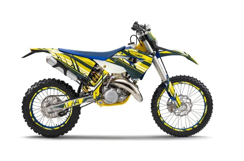 Husaberg TE 300 Dirt Bike Graphic Kit - 2011-2012 In Line Yellow