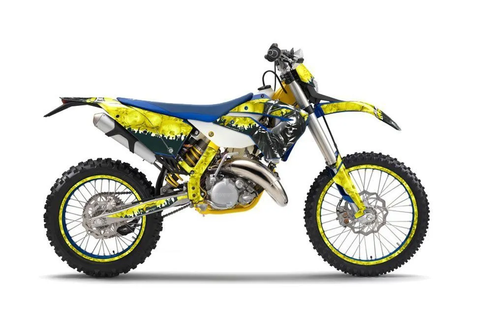 Husaberg TE 300 Dirt Bike Graphic Kit - 2011-2012 Reaper Yellow