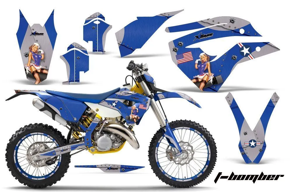 Husaberg TE 300 Dirt Bike Graphic Kit - 2011-2012 T Bomber Blue