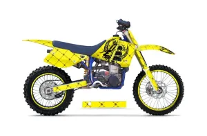 Husaberg FC 501 Dirt Bike Graphic Kit - 1997-1999 Silver Star - Reloaded Yellow