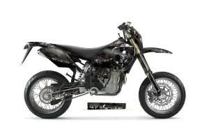 Husaberg FC / FE / FS 400 Dirt Bike Graphic Kit - 2001-2005 Reaper Black