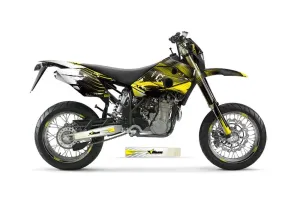 Husaberg FC / FE / FS 650 Dirt Bike Graphic Kit - 2001-2005 Carbon X Yellow