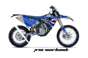 Husaberg FS / FE 450 Dirt Bike Graphic Kit - 2009-2012 P40 Warhawk Blue