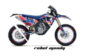 Husaberg FS / FE 670 Dirt Bike Graphic Kit - 2009-2012 Rebel Mandy
