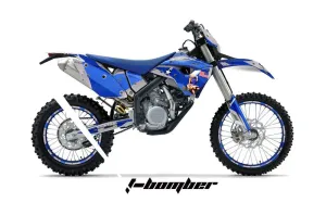 Husaberg FS / FE 670 Dirt Bike Graphic Kit - 2009-2012 T Bomber Blue