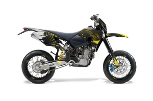 Husaberg FS / FE Dirt Bike Graphic Kit - 2006-2008 Carbon X Yellow