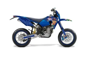 Husaberg FS / FE Dirt Bike Graphic Kit - 2006-2008 Vegas Baller Blue