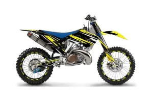 Husaberg TC / FC 300 Dirt Bike Graphic Kit - 2013-2014 Attack Yellow