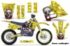 Husaberg FC 501 Dirt Bike Graphic Kit - 1997-1999 Bone Collector Yellow