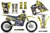 Husaberg FC 501 Dirt Bike Graphic Kit - 1997-1999 Mad Hatter Yellow