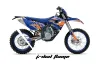 Husaberg FS / FE 450 Dirt Bike Graphic Kit - 2009-2012 Tribal Flames Orange