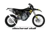 Husaberg FS / FE 670 Dirt Bike Graphic Kit - 2009-2012 Checkered Skull Yellow