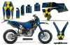 Husaberg FS / FE Dirt Bike Graphic Kit - 2006-2008 Meltdown Blue