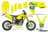Husaberg FS / FE Dirt Bike Graphic Kit - 2006-2008 Silver Star - Reloaded Yellow