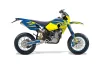 Husaberg FS / FE Dirt Bike Graphic Kit - 2006-2008 Tribal Flames Blue
