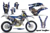 Husaberg TE 125 Dirt Bike Graphic Kit - 2011-2012 Mad Hatter Blue