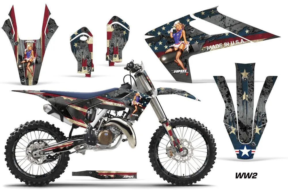 Husqvarna TC 125 Dirt Bike Custom Graphic Kit - 2016-2017